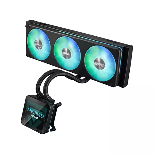 ASUS PRIME SLC II 360 ARGB LCD Processor All-in-one liquid cooler 12 cm Black 1 pc(s)