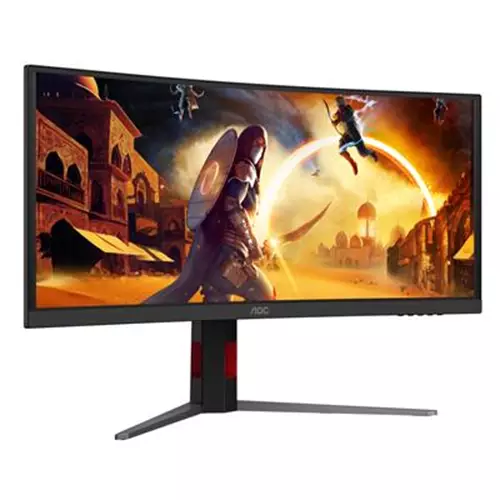 AOC G4 CU34G4ZCA computer monitor 86.4 cm (34") 3440 x 1440 pixels Wide Quad HD Black Red