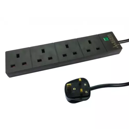 Target RB-02M04SPDBLK power extension 2 m 4 AC outlet(s) Indoor Black