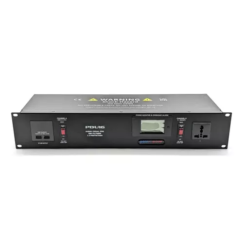 Penn Elcom 2U 20 Amp Rack Mount PDU with Power Monitoring and Overload Protection