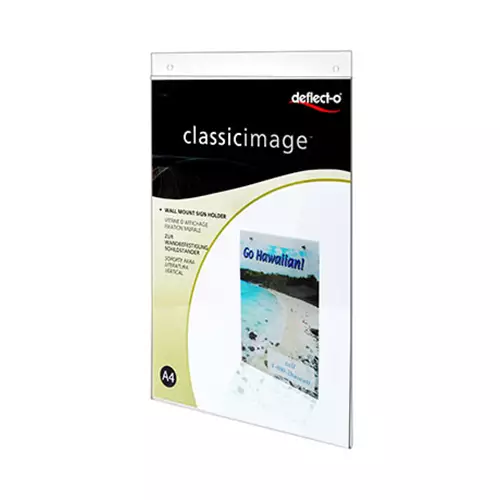 Photos - Other Furniture Deflecto 47001 sign holder/information stand A4 Polystyrene (PS) Transparent DE470YTCRY