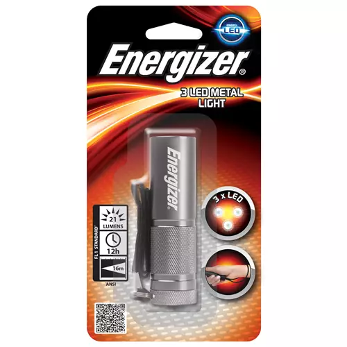 Photos - Flashlight Energizer LED Metal Torch Grey Hand 633657