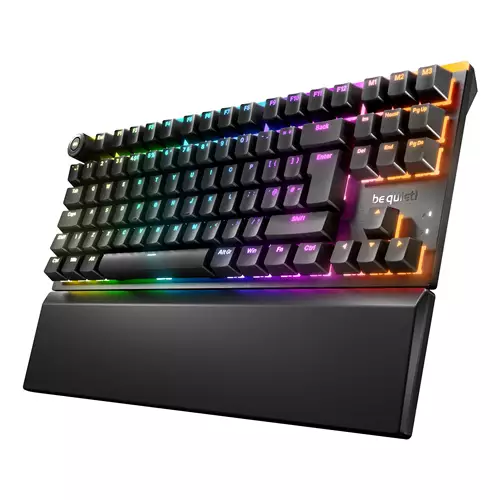 be quiet! Light Mount TKL UK - Silent Linear keyboard Gaming USB QWERTY UK English Black