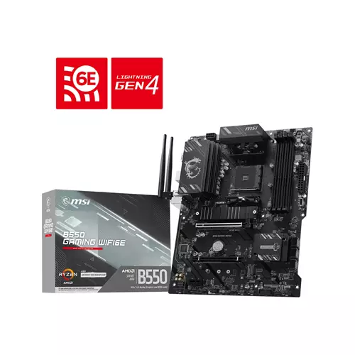 MSI Mainboard B550 GAMING WIFI6E - ATX - Socket AM4 - AMD B5