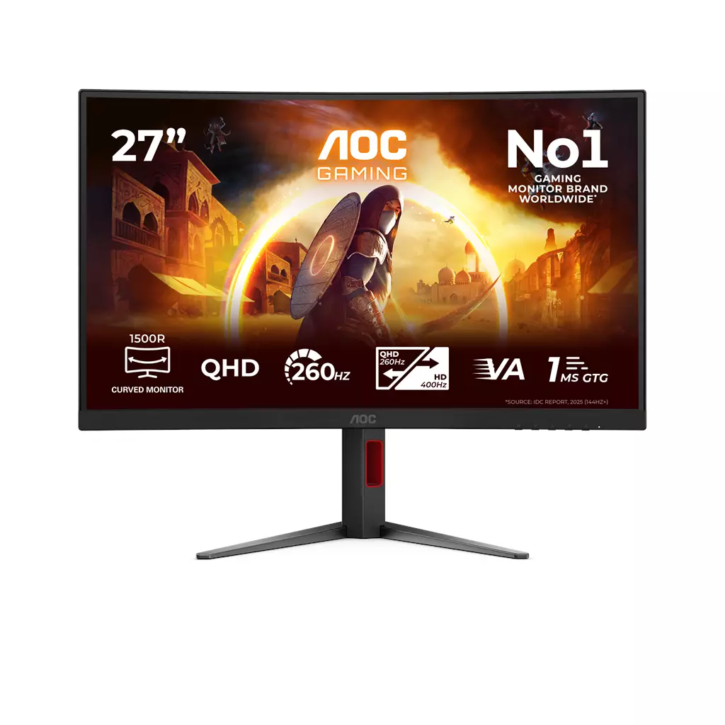 AOC CQ27G4Z2 27" Curved QHD Gaming Monitor - Image 2
