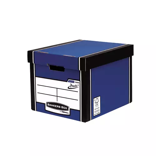 Fellowes Bankers Box Premium 726 Tall Storage Box -Blue