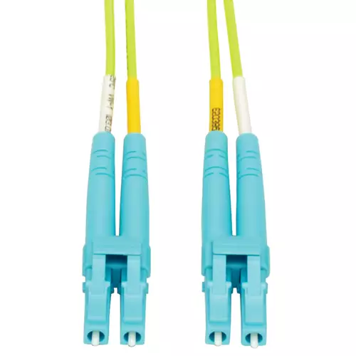 Tripp Lite N820-03M-OM5 100G Duplex Multimode 50/125 OM5 LSZH Fiber Optic Cable (LC/LC) Lime Green 3 m