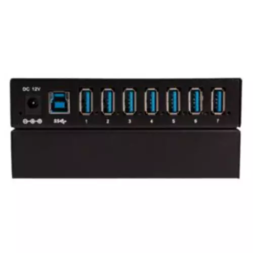 Liberty DL-7USB-PHUB interface hub USB 3.2 Gen 1 (3.1 Gen 1) Type-B 5000 Mbit/s Black