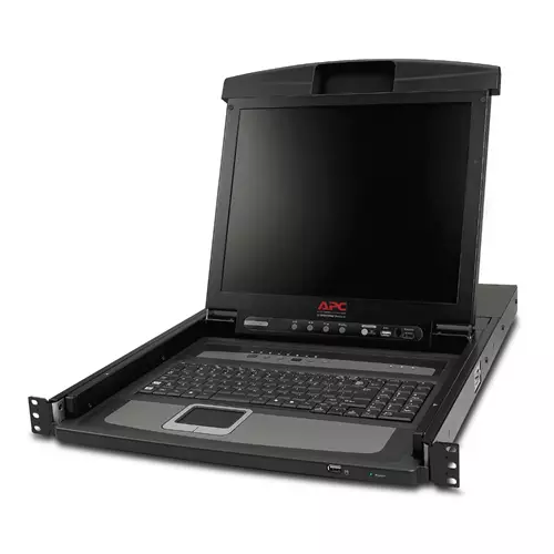 APC 17" Rack LCD Console with Integrated 8 Port Analog KVM Switch