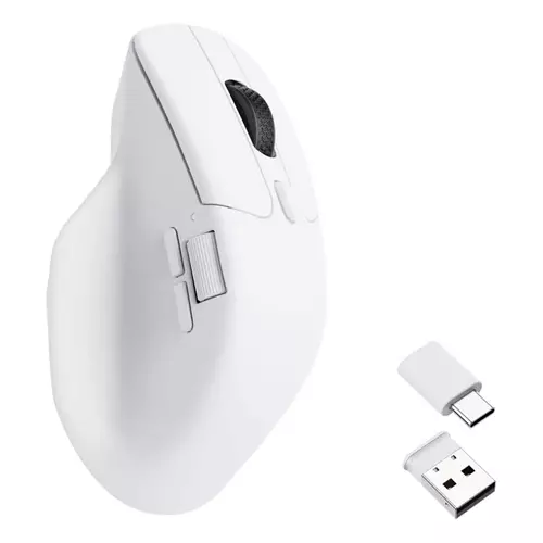Keychron M6-A3 Right-hand Optical RF Wireless + Bluetooth + USB Type-C 26000 DPI White