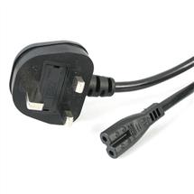 Startech Power Cables | StarTech.com 6ft (2m) UK Laptop Power Cable, BS 1363 to C7, 2.5A 250V,