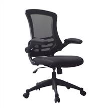 Luna Office Chairs | Nautilus Designs Luna Designer High Back Mesh Black Task Operator