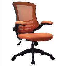 Luna Office Chairs | Nautilus Designs Luna Designer High Back Mesh Orange Task Operator