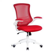 Luna Office Chairs | Nautilus Designs Luna Designer High Back Mesh Red Task Operator Office