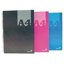 Silvine Luxpad A4 Wirebound Hard Cover Notebook 140 Pages Assorted