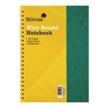 Silvine Luxpad A4 Wirebound Pressboard Cover Notebook Ruled 200 Pages