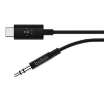 Belkin RockStar™ 3.5mm with USB-C™ Connector audio cable USB C Black