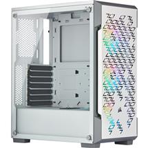 Tempered Glass PC Case | Corsair iCUE 220T RGB Airflow, Midi Tower, PC, White, ATX, micro ATX,