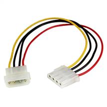StarTech.com 12in LP4 Power Extension Cable - M/F | In Stock