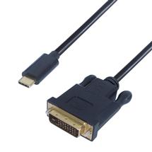 connektgear 2m USB 3.1 Connector Cable Type C male to DVI D 24+1 male