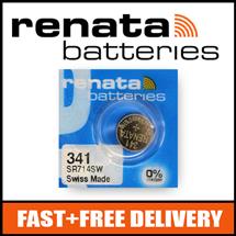 Watch Batteries | 1 x Renata 341 Watch Battery 1.55v SR714SW  Official Renata Watch