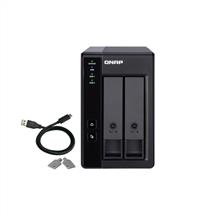 Qnap Network Attached Storage | QNAP TR-002 storage drive enclosure HDD/SSD enclosure Black 2.5/3.5"