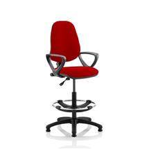 Eclipse I Office Chairs | Eclipse Plus I Chair with Loop Arms Hi Rise Bergamot Cherry KCUP1138