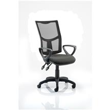 Eclipse Plus II Mesh Chair Black Loop Arms KC0175 | In Stock