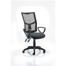Eclipse Plus II Mesh Chair Charcoal Loop Arms KC0178