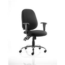 Lisbon Office Chairs | Lisbon Chair Black Fabric With Arms OP000073 | In Stock