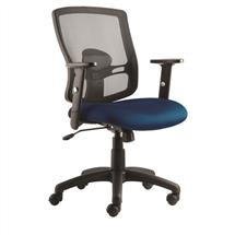Portland Chair Blue Seat With Arms OP000219 | Quzo UK