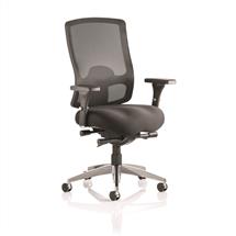 Regent | Regent Chair Black Fabric Black Mesh Back With Arms OP000113