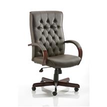 Office Chairs | Chesterfield Executive Chair Brown Leather EX000003