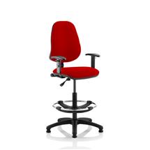 Eclipse Plus I Chair with Adjustable Arms Hi Rise Bergamot Cherry