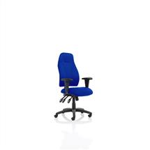 Esme Office Chairs | Esme Blue Fabric Posture Chair With Height Adjustable Arms OP000233