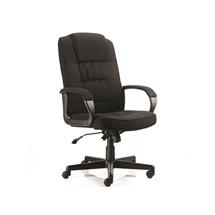 Moore | Moore Executive Fabric Chair Black with Arms EX000043
