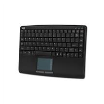 Slim Keyboard | Adesso SlimTouch 410 - Mini Touchpad Keyboard (Black, USB)