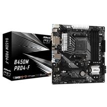 ASRock Motherboards | Asrock B450M PRO4F, AMD, Socket AM4, DDR4SDRAM, 128 GB, DIMM,