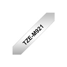 Brother TZeM921. Label colour: Black on metallic, Tape type: TZe,