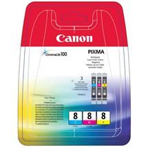 Canon CLI8 C/M/Y Colour Ink Cartridge Multipack. Colour ink type: