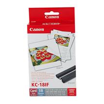 Canon KC18IF Colour Ink + 54 x 86 mm Sticker Paper Set, 18 Sheets.