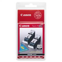 Canon PGI-520BK Black Ink Cartridge (Twin Pack) | Quzo UK