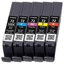 Standard Yield | Canon PGI-72 MBK/C/M/Y/R 5 Ink Cartridge Multipack