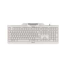 Cherry Keyboards | CHERRY KC 1000 SC Corded Smartcard Keyboard, Light Grey, USB (QWERTY