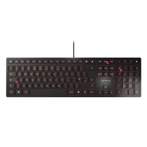 CHERRY KC 6000 SLIM Corded Keyboard, Black, USB (QWERTY  UK), Fullsize