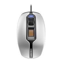 Cherry Mice | CHERRY MC 4900 Corded Fingerprint Mouse, Silver/Black, USB,