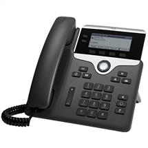 Black, Silver | Cisco IP Business Phone 7821 w, 3.5inch Greyscale Display, Class 1