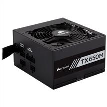 Corsair TX650M, 650 W, 100 - 240 V, 47 - 63 Hz, 10 A, Active, 130 W