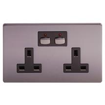 Socket-Outlets | EnerGenie MIHO021 socket-outlet Black, Nickel | In Stock