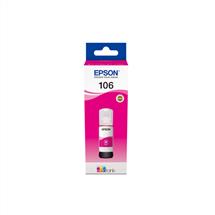 Epson 106 EcoTank Magenta ink bottle. Colour ink type: Pigmentbased